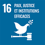 Objectif de développement durable numéro 16 des Nations Unies : Paix, justice et institutions efficaces