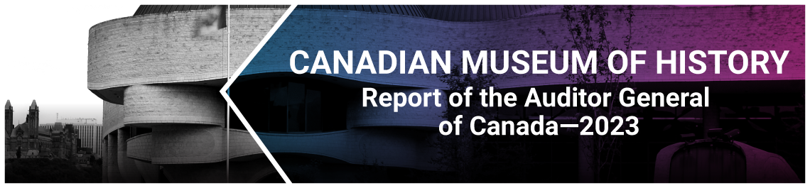 Report of the Auditor General of Canada to the Board of Trustees of the Canadian Museum of History—Special Examination—2023