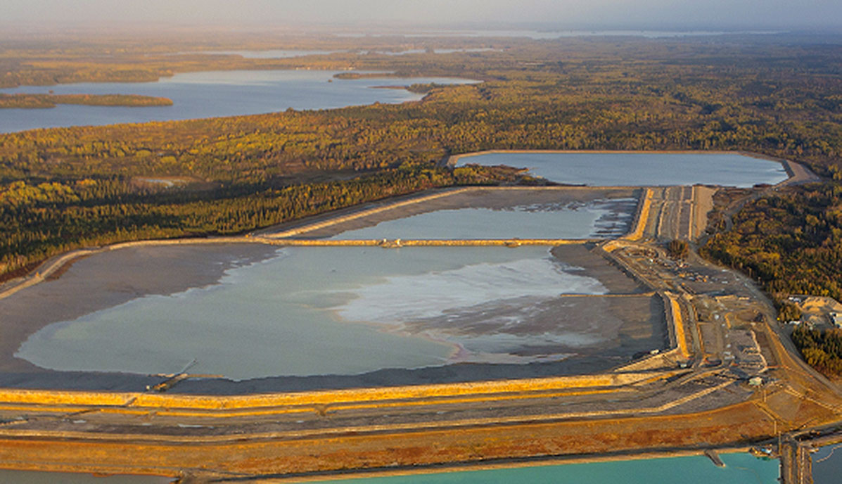 Photo d’un dépôt de résidus miniers