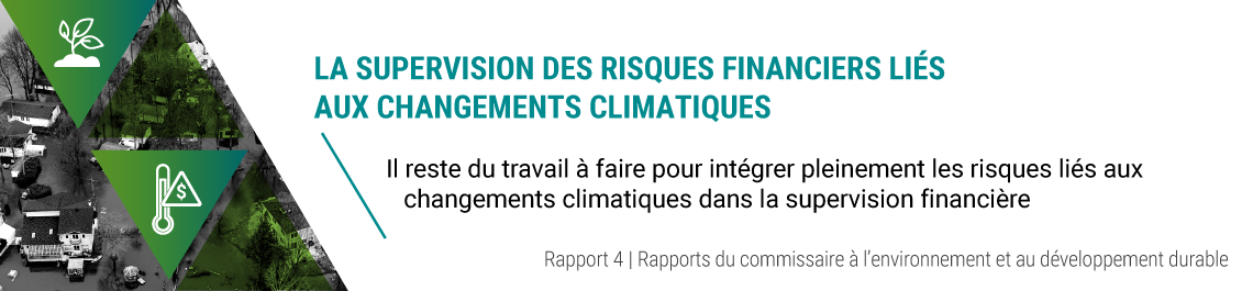 Rapport 4 — La supervision des risques financiers liés aux changements climatiques — Bureau du surintendant des institutions financières Canada