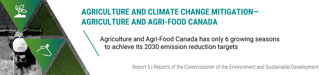 Report 5—Agriculture and Climate Change Mitigation—Agriculture and Agri-food Canada