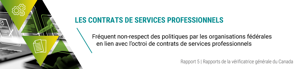 Rapport 5 — Les contrats de services professionnels