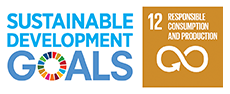 Logo of the United Nations’ sustainable development goals and icon of United Nations’ Sustainable Development Goal 12: Responsible Consumption and Production